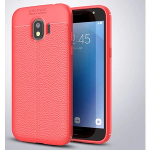 Samsung Galaxy J2 Pro 2018 Kılıf Deri Desenli ve Esnek Yapılı Sağlam Derry Silikon Kılıf
