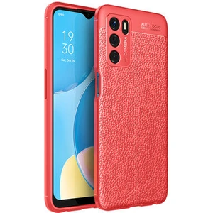 Oppo A16 Kılıf Deri Desenli ve Esnek Yapılı Sağlam Derry Silikon Kılıf