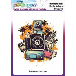 F17 Ajans Ütü ile Yapışan Tişört Tekstil Dtf Transfer Baskı