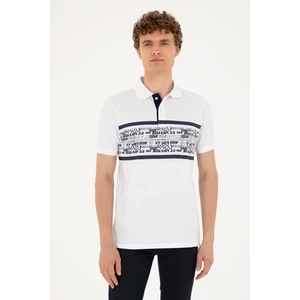 U.S. Polo Assn. Erkek Beyaz Tişört 50287101-VR013