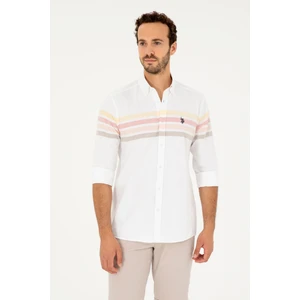 U.S. Polo Assn. Erkek Somon Gömlek Desenli 50288910-VR047