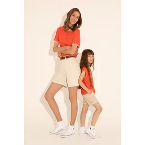 U.S. Polo Assn. Kız Çocuk Nar Çiçeği Tişört 50288435-VR239