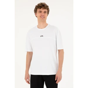 U.S. Polo Assn. Erkek Beyaz Tişört 50287083-VR013