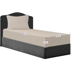 Ender Home Tek Kişilik Lastikli Penye Çarşaf  % 100 Pamuk Örme Kumaş