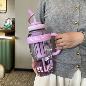 Plastik Bardak, Pipetli Bardak, Spor Su Şişesi 1300ML (Yurt Dışından)