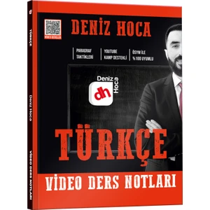 Kr Akademi Yayınları Deniz Hoca Tüm Sınavlar İçin Türkçe Video Ders Kitabı