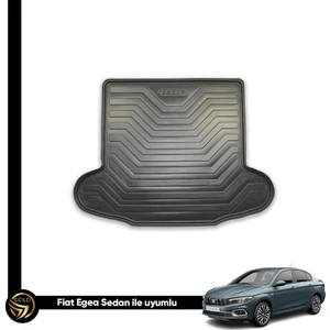 Fiat Egea Sedan 2015 ve Sonrası Flom Araca Birebir Uyumlu Bagaj Havuzu