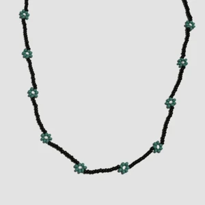 Uretti - Tuğba 6667 El Yapımı Papatyalı Kum Boncuk Kolye - Turkuaz