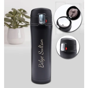 Kişiye Özel Kilit Sistemli Paslanmaz Çelik Mug Termos 450 ml Kalite Tesadüf Değildir
