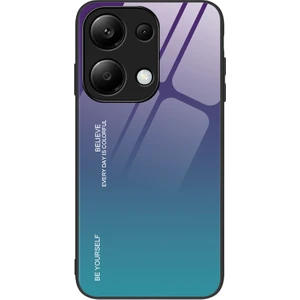 4U Sky Xiaomi Redmi Note 13 Pro 4g Cep Telefonu Kılıfı Için Temperli Cam+Pc+Tpu Degrade Kapak-Mor/mavi (Yurt Dışından)