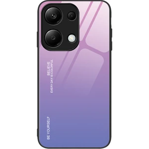 4U Sky Xiaomi Redmi Note 13 Pro 4g Cep Telefonu Kılıfı Için Temperli Cam+Pc+Tpu Degrade Kapak-Pembe/mor (Yurt Dışından)