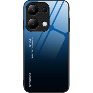 4U Sky Xiaomi Redmi Note 13 Pro 4g Cep Telefonu Kılıfı Için Temperli Cam+Pc+Tpu Degrade Kapak-Mavi/siyah (Yurt Dışından)