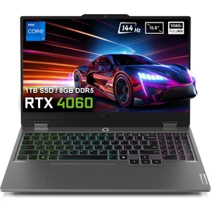 LOQ 15IRX9 83DV00HTTR Intel Core i7-13650HX 8GB DDR5 1TB SSD RTX4060 8GB 15.6 inç 144Hz Full HD FreeDos Gaming Laptop