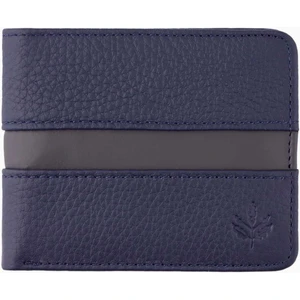 Hakiki Deri Garnili Cüzdan (HA059TDS17-293) - Lacivert