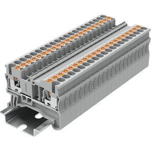Tp2.5-2-Gy / Tp Serisi 2.5mm2 Push-In Ray Klemens (10 Adet)
