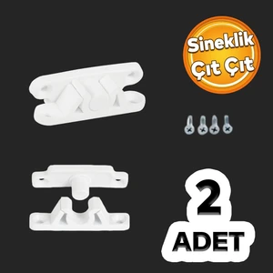 Pimapen Pvc Pencere Kapı Sineklik Kapama Çıt Çıt Plastik Pratik Tutucu Aparat 2 Adet