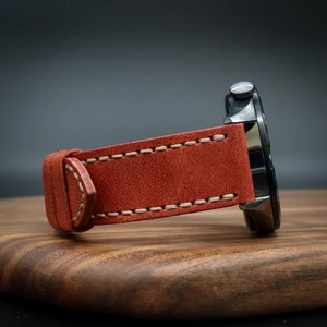 North's Nature Huawei Watch Gt Uyumlu Ultimate Düz Dikişli Kırmızı 22MM Saat Kordonu