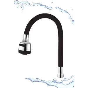 Fonksiyonlu Oynar Başlıklı Siyah Musluk Kubarı