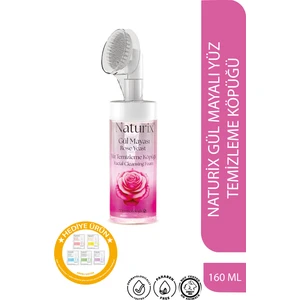 Gül Mayalı Masaj Başlıklı Fırçalı Yüz Temizleme Köpüğü 160 ml