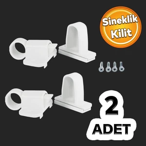 Pimapen Pvc Pencere Kapı Sineklik Kapama Çarpma Kilit Plastik Pratik Tutucu Aparat 2 Adet