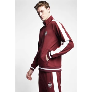 Bordo Erkek Fermuarlı Sweatshirt 22N-1117 22NTES001117