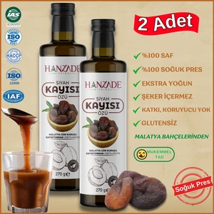 Hanzade Bitkisel Siyah Kayısı Özü 270 gr x 2 Adet Şeker ve Glikoz Içermez