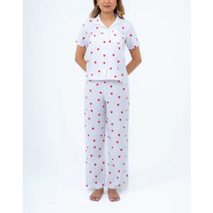 Bella Bonita %100 Pamuk Müslin Kalpli Kısa Kol Pantolon Pijama Takımı