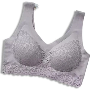 Dantel By Mls Dantel Balensiz Dikişsiz Bralet Gri