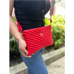 Kadın Suni Deri Ayarlanabilir Çapraz ve El Askılı Portföy, Clutch Çanta