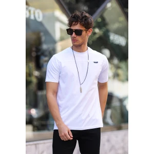 Erkek Regular Bisiklet Yaka %100 Pamuklu Kumaşlı T-Shirt