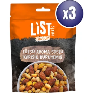 List Flavours Tütsü Soslu Karışık Kuruyemiş 3 x 150 G