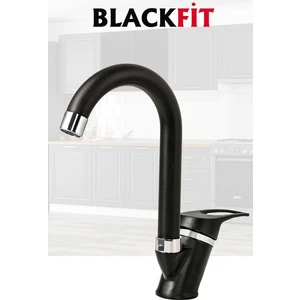 Siyah Mix Lavabo Bataryası Filtreli Banyo Musluğu Banyo Çeşmesi Çift Su Girişli