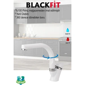 Beyaz Mix Lavabo Bataryası Çift Su Girişli Çeşme Banyo Musluğu