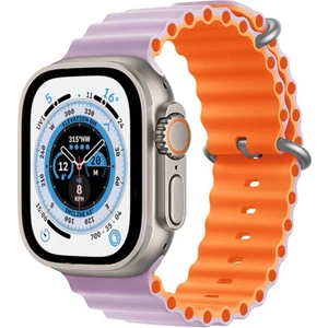 Apple Watch Uyumlu Ultra Çift Renk Ocean Loop Kordon Kayış 42 44 45 49MM
