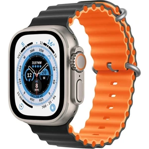 Apple Watch Uyumlu Ultra Çift Renk Ocean Loop Kordon Kayış 42 44 45 49MM