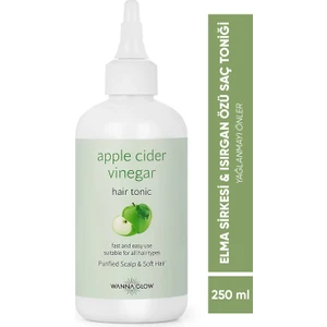 Wanna Glow Elma Sirkesi ve Isırgan Özü Yağlanma ve Kepek Karşıtı Saç Toniği 250 ml