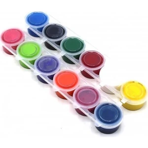 Parmak Boyası 12 Renk x 20 ml Birleşik Pot