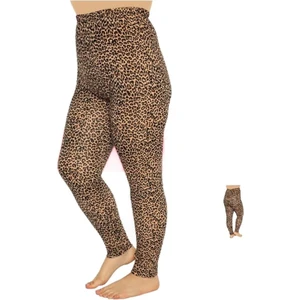 220 Leopar Desenli Kadın Tayt