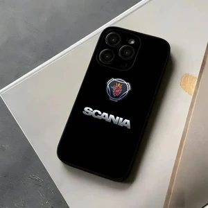 Apple iPhone 14 Pro Max Scania Logo Tasarımlı Telefon Kılıfı 14 Pro Max Uyumlu  Çok Canlı Şık