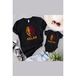 Sarı Kırmızı Aslan Parçası Baba Oğul Kız Tek Ürün Fiyatıdır Kombin Yapmak Için En Az 2ADET Sepete Ek