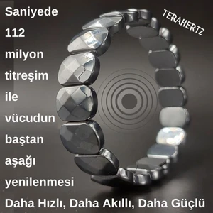 Gizemli Doğal Taş Gizemli Doğaltaş Terahartz (Treharz) Bileklik Saniyede 112 Milyon Titreşim Ile Vücudun Yenilenmesi