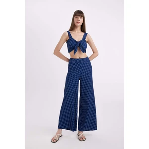 Wide Leg Puantiye Bürümcük Pantolon D4265AX24HS