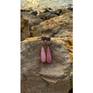 Queen Accessory Pembe Boncuk Küpe