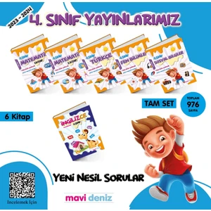 Mavi Deniz Yayınları 4. Sınıf Tam Set 6 Kitap