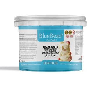 Blue Bead Açık Mavi Şeker Hamuru 1 KG