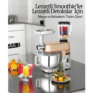 SR50 Döküm Gövde 7 Litre Içli Köfte Hamur Yoğurma Kıyma Çekme Erişte Blender Çıpıcı mixer Set