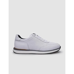 Beyaz Bağcıklı Erkek Sneaker
