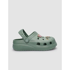 Snx Yeşil Taş Detaylı Kadın Eva Terlik