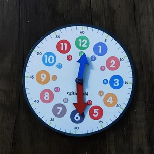 Eğitici Hobi Ahşap Saat Öğreniyorum Etkinliği Montessori Eğitim Seti