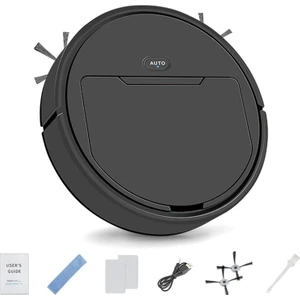 Süpürme Robotu, Otomatik Elektrikli Süpürge, Süpürme Zemini Toz Emme 3'ü 1 Arada USB Şarjı 40DB Düşük Gürültülü Robotik (Yurt Dışından)